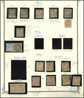 TYPE SAGE - 69 Et 80, 30c. Brun Clair, T I Et II, Collection Spécialisée, Neufs Et Obl., Nuances, Variétés, Mill., Bande - 1876-1878 Sage (Typ I)