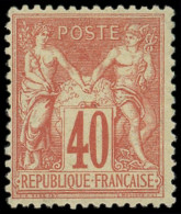 * TYPE SAGE - 70   40c. Rouge-orange, TB - 1876-1878 Sage (Type I)