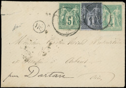 Let TYPE SAGE SUR LETTRES - N°63, 75 Et 83 Obl. 15/11/78 Sur Env., TB - 1877-1920: Semi Modern Period