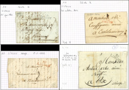 Let OBLITERATIONS PAR DEPARTEMENTS - 10/AUDE Lot De 7 MP 10/LIMOUX Et P10P/LIMOUX Entre 1792 Et 1830, Toutes Différentes - 1849-1876: Période Classique