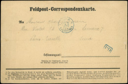 Let Guerre De 1870 -  Càd Bleu PRUSSE/3 ERQUELINES 3 2/9/70 S. Carte Allemande, R Et TB - Guerre De 1870