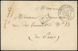 Let Guerre De 1870 -  Càd T17 ST DENIS-S-SEINE 31/10/70 Sur Env., Cachet P.P. Et Mention "Garde Mobile", TB - Oorlog 1870