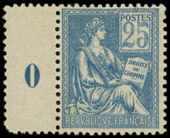 ** EMISSIONS DU XXe SIECLE - 114   Mouchon, 25c. Bleu, Très Bon Centrage, TB - Unused Stamps