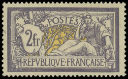 * EMISSIONS DU XXe SIECLE - 122   Merson,  2f. Violet Et Jaune, Ch. Légère, Très Bon Centrage, TB - Unused Stamps