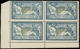 ** EMISSIONS DU XXe SIECLE - 123   Merson,  5f. Bleu Et Chamois, BLOC De 4 Cdf, TB - Unused Stamps