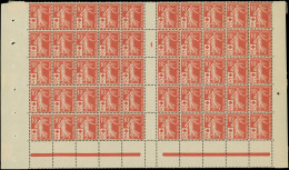 ** EMISSIONS DU XXe SIECLE - 147   Croix Rouge, 10c. + 5c. Rouge, PANNEAU De 50, Très Bon Centrage D'ensemble, TB - Unused Stamps