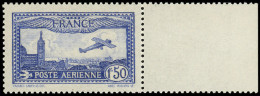 ** POSTE AERIENNE - 6b  Vue De Marseille, 1f.50 Outremer VIF, Bdf, TB, Certif. Scheller - 1927-1959 Mint/hinged