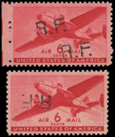 ** Poste Aérienne Militaire -  24 : 6c. Rouge, Surch. CASABLANCA T II, DOUBLE Surch. Et Surch. RENVERSEE, TB - Militaire Luchtpost