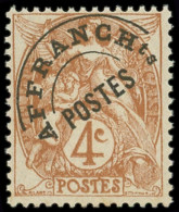 * PREOBLITERES - 40a Blanc, 4c. Brun-jaune, T II, TB - 1893-1947