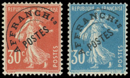 * PREOBLITERES - 58 Et 60, 30c. Rouge Et 30c. Bleu, TB - 1893-1947