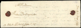 Let TAXE - LAC De ST BENOIT Pour Massat 1643, "4 Sou De Port", RR, TTB - 1859-1959 Lettres & Documents