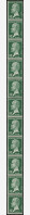 ** ROULETTES - 9   Pasteur, 10c. Vert N°170, BANDE De 11, TB - Roulettes