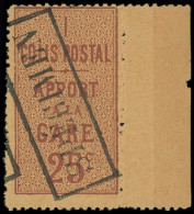 ** COLIS POSTAUX  (N° Et Cote Maury) - 1b   25c. Brun Sur Jaune, Surchargé SPECIMEN Encadré, Bdf, TB - Neufs