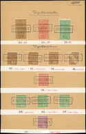 COLIS POSTAUX  (N° Et Cote Maury) - 28A/28H, Tarif De 1924, NON EMIS + N°25/27 Et 49, Tous Avec Cachet SPECIMEN Encadré, - Usati