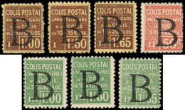 ** COLIS POSTAUX  (N° Et Cote Maury) - 97A/G, La Série Surch. B, TB, Yvert N°101/07 - Neufs