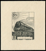 (*) COLIS POSTAUX  (N° Et Cote Maury) - Type K, Petite épreuve En Noir Sans Valeur Sur Papier Carton, TB - Ongebruikt