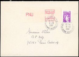 Let Spécialités Diverses - L.S.A. 56 : LSA05-75724, 1,20 PNU Et N°1969 Obl. PARIS 124 11/3/81 S. Env., Tarif Du 1/8/80,  - Storia Postale