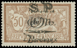 * Spécialités Diverses - POSTES DU MONTENEGRO EN FRANCE 10 : 50c. Brun Et Gris, DOUBLE Surcharge, TB. C - Otros