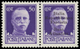 ** Spécialités Diverses - BASE NAVALE ITALIENNE 11d : 50c. Violet Tenant à NON SURCHARGE, TB. C, Cote Et N° Maury - Oorlogszegels