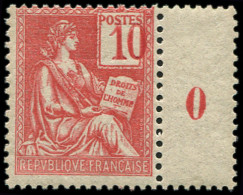 ** VARIETES - 112a  Mouchon, 10c. Rose, Chiffres TRES Déplacés, Mill.0, TB - Unused Stamps