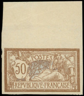 ** VARIETES - 120   Merson, 50c. Brun Et Gris, NON DENTELE Bdf, Légère Froissure De Gomme, Sinon TB - Unused Stamps