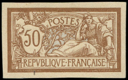 (*) VARIETES - 120a  Merson, 50c. Brun Et Gris, NON DENTELE, TB - Nuovi