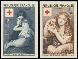 ** NON DENTELES - 1006/7 Croix Rouge 1954, TB - Non Classés
