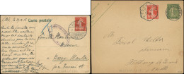 Let Guerres 1914/1918 - Env. Entier 15c. Obl. RODEMACHERN 22/12/19 Avec N°138 Obl. Càd Hexag. RODEMACK 22/12 Et N°138 Ob - Guerra De 1914-18