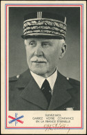 Let Guerre 1939/1945 - CP Couleur Du Maréchal Pétain Avec Signature Autographe "Ph. Pétain", R Et TB - Guerre De 1939-45