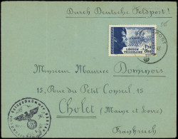 Let Guerre 1939/1945 - N°565 Obl. Càd FELDPOST 30/6/43 S. Env. De La LVF, Cachet Aigle FELDPOSTNUMMER 03865A, R Et Super - Oorlog 1939-45