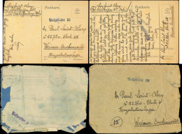 Let Guerre 1939/1945 - Lot De 6 Lettres En Provenance Ou à Destination Du Camp De Buchenwald, TB - WW II