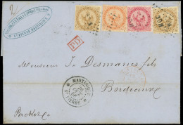 Let Colonies Générales - 3, 5, 6, 10c. (2), 40c. Et 80c. Obl. Los. MQE S. LSC, Càd MARTINIQUE St PIERRE 26/10/66, Arr. B - Other & Unclassified