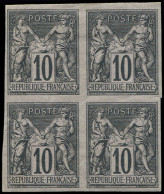 ** Colonies Générales - 40   10c. Noir Sur Lilas, BLOC De 4, 2 Ex. *, TB - Altri & Non Classificati