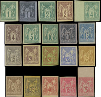 * Type Sage, 20 Ex. Différents, Dont 1 (*), TB - Other & Unclassified