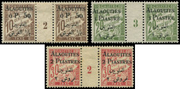 * ALAOUITES Taxe 1, 2 Et 3 (surch. T II), 3 PAIRES Mill.2, 3 Et 2, TB - Nuevos