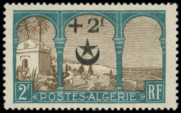 * ALGERIE 69a : +2f. Sur 2f. Vert-bleu Et Brun, 5e ARBRE, TB - Other & Unclassified