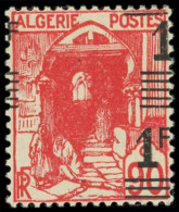 ** ALGERIE 158b : 1f. Sur 90c. Rouge, DOUBLE Surcharge, TB. Br - Autres & Non Classés