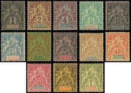 * ANJOUAN 1/13 : Série Groupe De 1892/93, TB - Andere & Zonder Classificatie