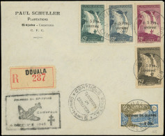 Let CAMEROUN 236/39 : Série SPITFIRE Obl. Càd DOUALA 8/12/40 S. LRec., TB - Autres & Non Classés