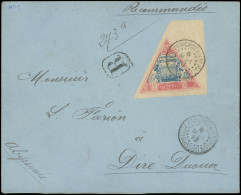 Let COTE DES SOMALIS 19 : 5f. Rose Et Bleu, Bdf, Obl. Càd DJIBOUTI 6/5/10 S. Env. Rec., Arr. DIRRE-DAOUA ABYSSINIE, TTB - Autres & Non Classés