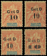 ** GUADELOUPE 46, 46A *, 46C Et 46D *, TB - Other & Unclassified