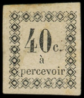 * GUADELOUPE Taxe 3 : 40c. Noir, TB - Altri & Non Classificati