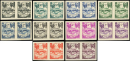 ** GUADELOUPE Taxe 41/50 : Série De 1947, En PAIRES NON DENTELEES, TB - Other & Unclassified