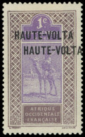 * HAUTE VOLTA 1d : 1c. Lilas-brun Et Violet, DOUBLE Surcharge, TB - Altri & Non Classificati