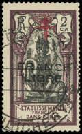 INDE 177b : 2ca. Brun-violet Et Noir, FRANCE LIBRE, Surcharge Noire, Obl., TB. S - Sonstige & Ohne Zuordnung