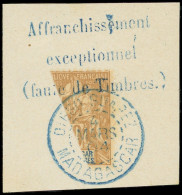 MADAGASCAR 80 : MOITIE De 30c. Brun, Obl. DIEGO-SUAREZ 4/3/04 S. Fragt, TB - Autres & Non Classés