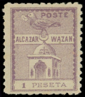 (*) MAROC Postes Locales 14 : 1p. Violet, Alcazar Wazan, TB - Autres & Non Classés