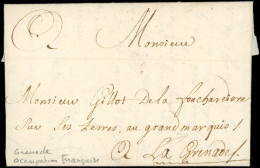 Let MARTINIQUE Lettre De St Pierre Du 12/3/1751 Pour L'Ile De La GRENADE (occupation Française), RRR, TB - Altri & Non Classificati