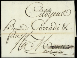 Let MONACO MP 12/MARSEILLE S. LAC Du 8/4/1802 Pour Monaco Puis Port-Maurice, TB - Poststempel