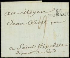 Let MONACO MP 85/MONACO S. LAC Du 10/12/1795, TB - Storia Postale